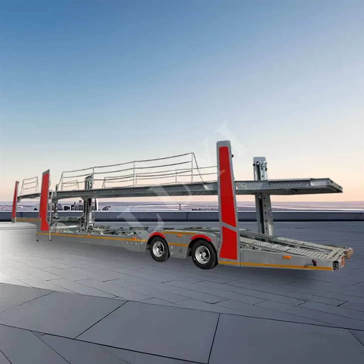 2 Processo de galvanização do eixo que transporta 8 trailers de transporte de carros