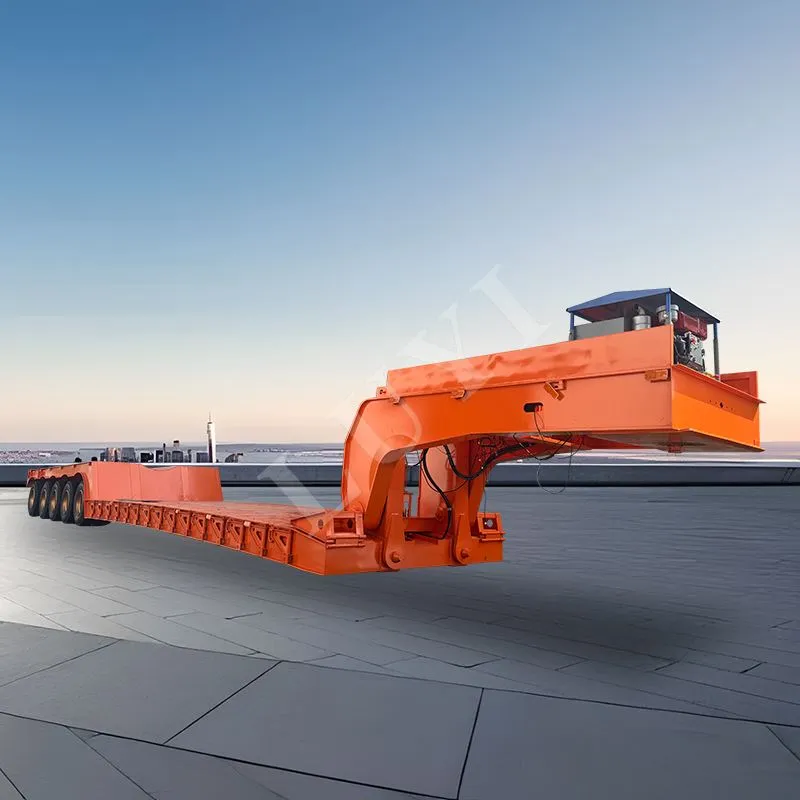 Semirreboque Gooseneck Lowboy removível de 5-eixos