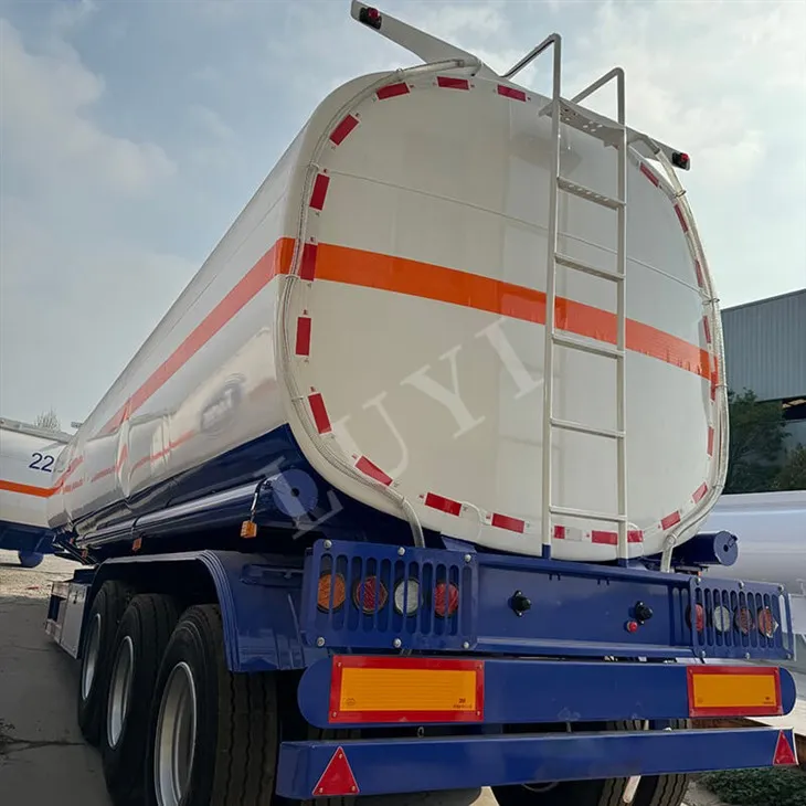 Luyi 45.000L 5-Semi-reboque tanque de óleo de eixo|Azul|Transporte Eficiente de Combustível