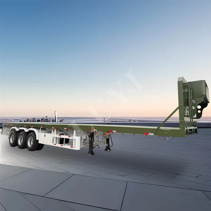 Três eixos semi -trailer 60 toneladas adequadas para recipientes padrão de 20 e 40 pés