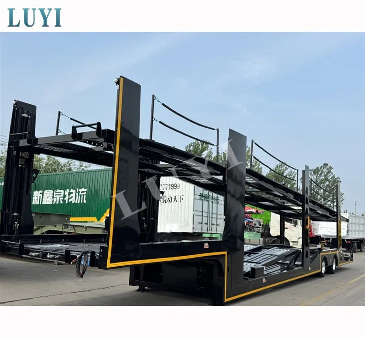 Reboque de caminhão, três eixos, 8 carros, capacidade de carga 10.001-15.000 kg